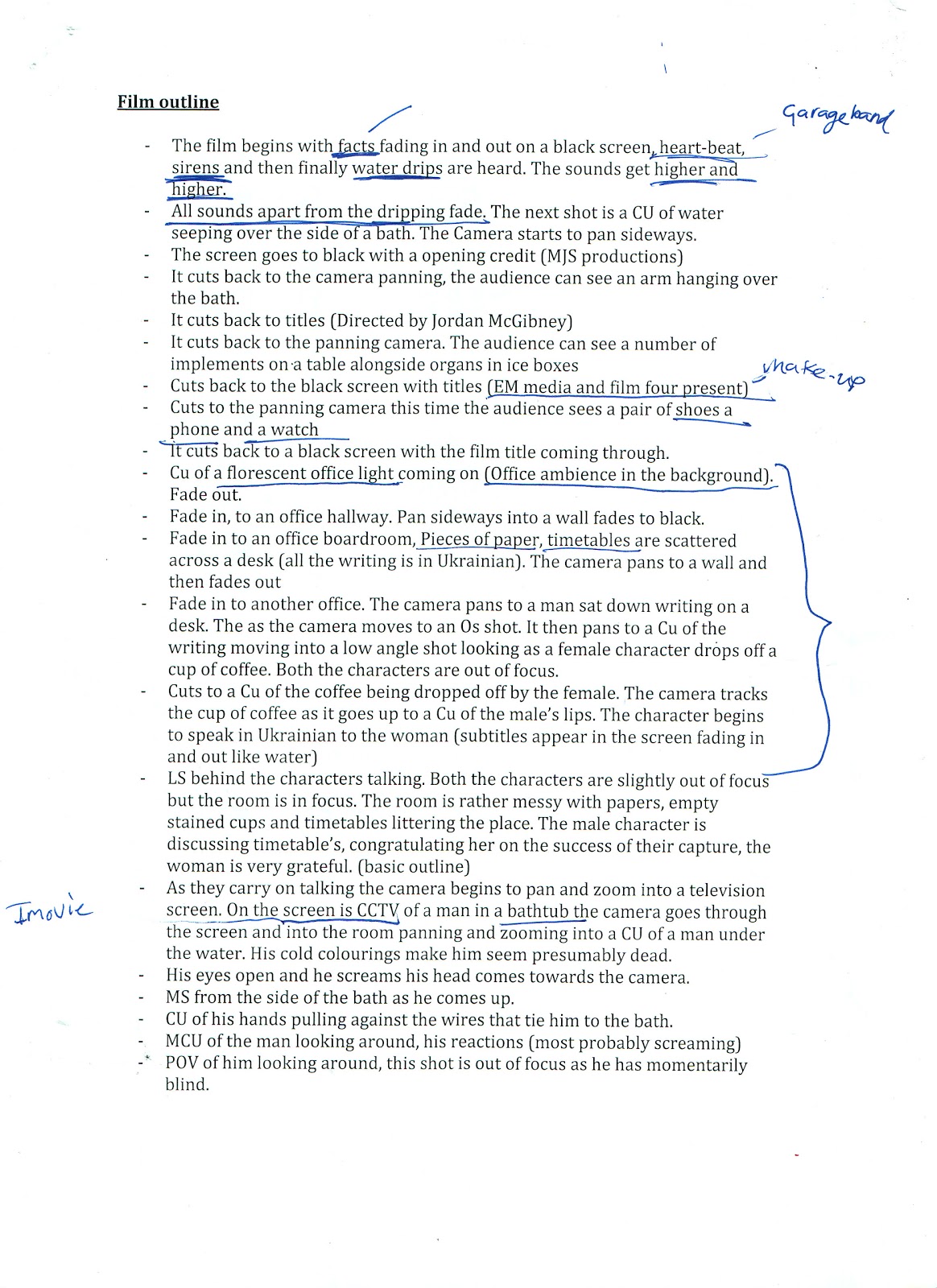Movie Review Outline Examples - PDF